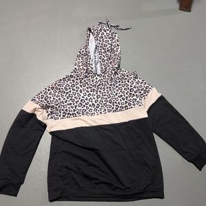 SHEIN Leopard Print Hoodie